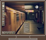 desktop theme subway Berlin, screenshot WindowMaker 3