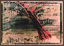 landscape (06/12/47), photo technique on painting on carton